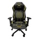 Геймърски стол RFG Game On, екокожа, Multi-function механизъм, метална основа, до 130 kg, черно-жълт