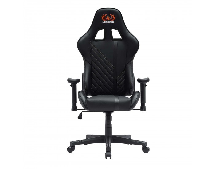Геймърски стол RFG Get Legend, екокожа, Butterfly механизъм, полипропиленова основа, до 150 kg, черен