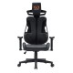 Геймърски стол RFG One Legend, екокожа, Butterfly механизъм, полипропиленова основа, до 150 kg, черен