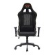 Геймърски стол RFG Move Legend, Butterfly механизъм, полипропиленова основа, до 150 kg, черно-златист