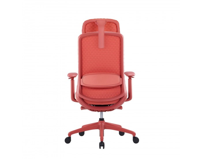 Ергономичен стол RFG Style HB, дамаска, до 130 kg, корал