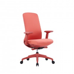 Ергономичен стол RFG Style W, дамаска, до 130 kg, корал - Rfg