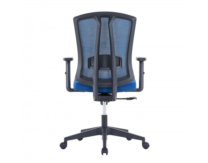 Ергономичен офис стол RFG Primo W, дамаска и меш, Multi-function механизъм, до 130 kg, син