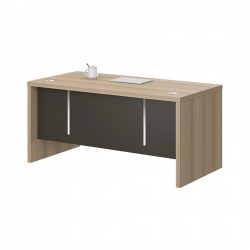 Бюро RFG Milano, 1600 х 790 х 750 mm, ПДЧ 40 mm, светъл дъб и тъмносиво - Rfg