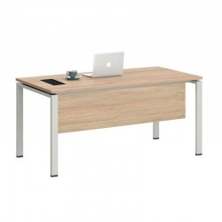 Бюро RFG Monaco, 1600 х 800 х 750 mm, ПДЧ 25 mm, плот бряст, бели метални крака - Rfg