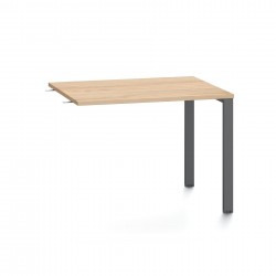 Помощен плот RFG Monaco, 1000 x 800 x 750 mm, ПДЧ 25 mm, плот бряст, черен метал - Rfg