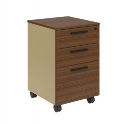 Контейнер за Бюро RFG Elmaz, 400 x 420 x 620 mm, ПДЧ, австралийски дъб и сиво - Rfg