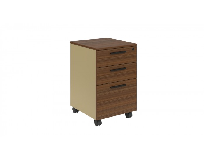 Контейнер за Бюро RFG Elmaz, 400 x 420 x 620 mm, ПДЧ, австралийски дъб и сиво