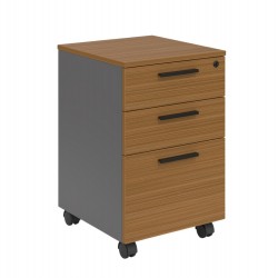 Контейнер за Бюро RFG Parma, 400 x 420 x 620 mm, ПДЧ, орех и перлен графит - Rfg