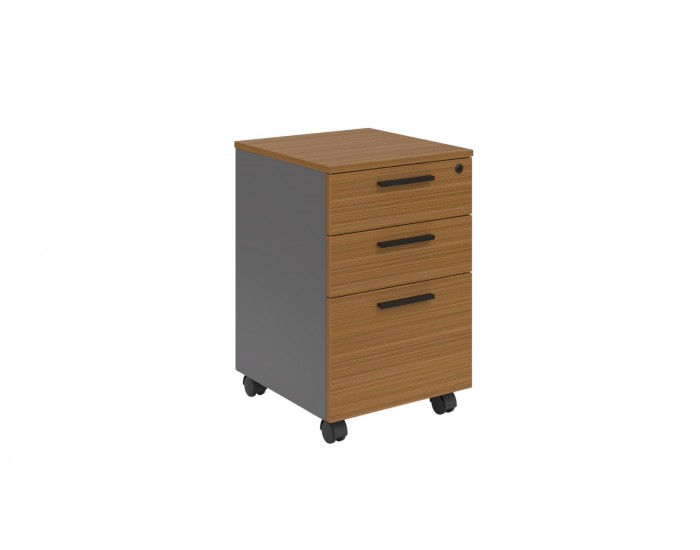 Контейнер за Бюро RFG Parma, 400 x 420 x 620 mm, ПДЧ, орех и перлен графит