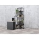 Стелаж RFG Boxi M, метален, 72 х 37 х 212 cm, черен