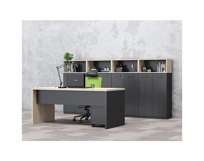 Стелаж RFG Boxi M, метален, 72 х 37 х 212 cm, черен