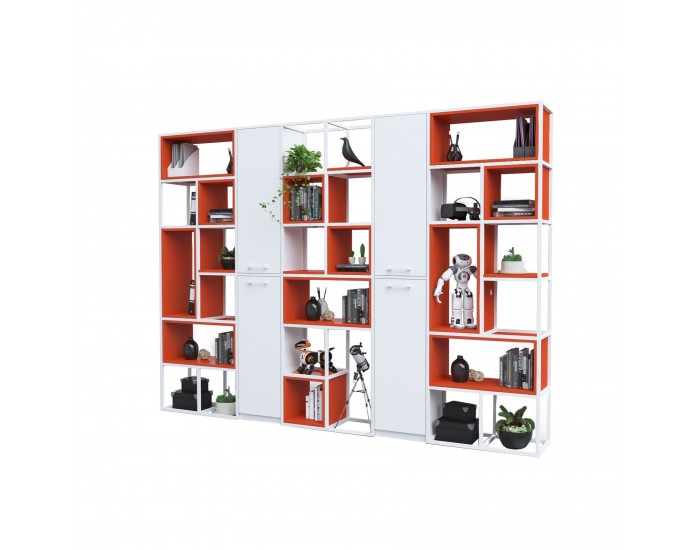 Стелаж RFG Boxi S, метален, 720 х 370 х 2120 mm, бял