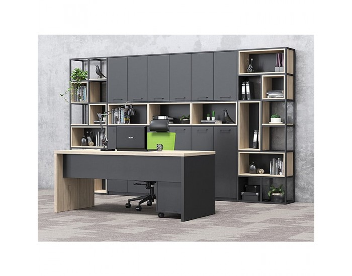 Стелаж RFG Boxi M, метален, 720 х 370 х 2120 mm, черен
