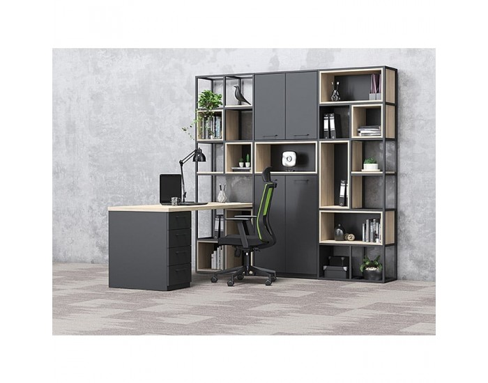 Стелаж RFG Boxi M, метален, 720 х 370 х 2120 mm, черен