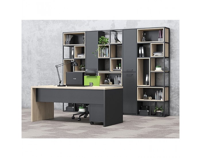 Стелаж RFG Boxi M, метален, 720 х 370 х 2120 mm, черен