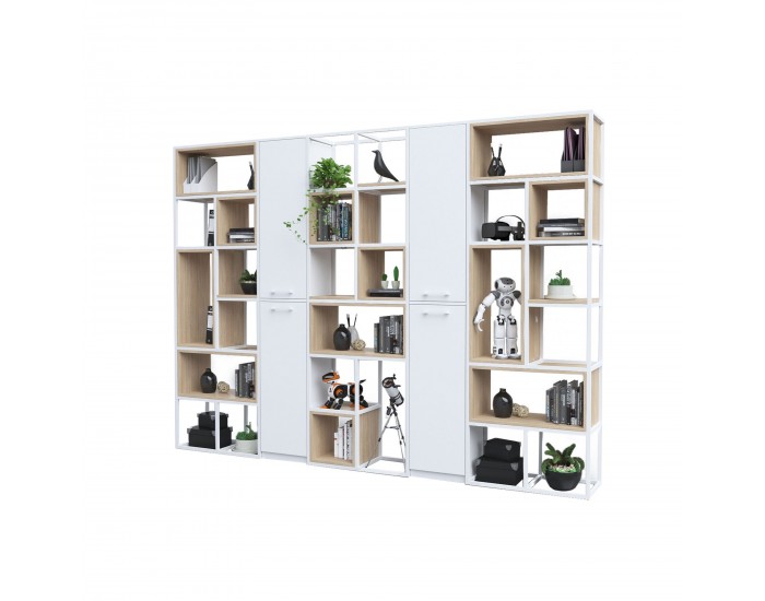 Стелаж RFG Boxi S, метален, 720 х 370 х 2120 mm, бял