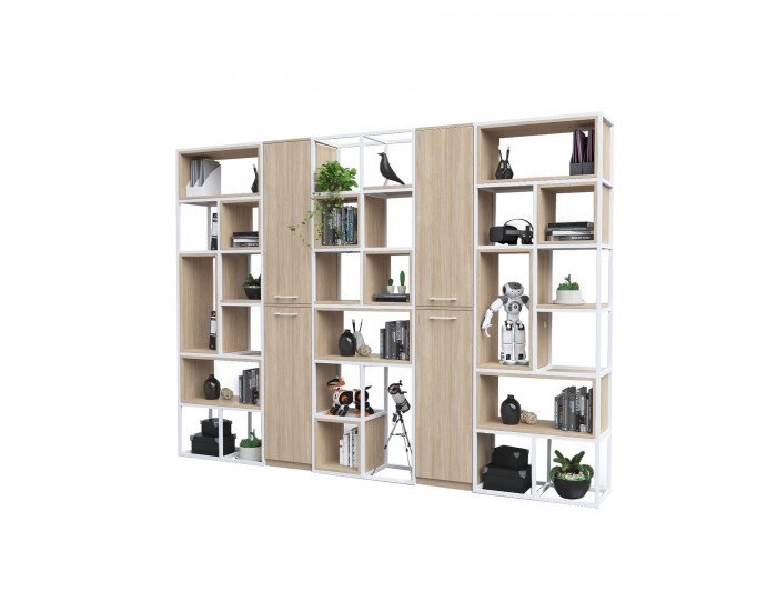 Стелаж RFG Boxi S, метален, 720 х 370 х 2120 mm, бял
