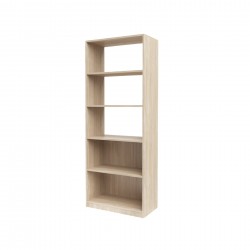 Стелаж RFG Libra 1, с 5 рафта, 766 х 400 х 1993 mm, ПДЧ, светъл дъб - Rfg