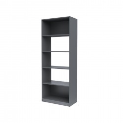 Стелаж RFG Libra 2, с 5 рафта, 766 х 400 х 1993 mm, ПДЧ, графит - Rfg