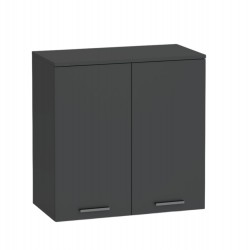 Шкаф RFG Boxi, двоен, с две врати, горен, 720 х 370 х 721 mm, ПДЧ, черен - Rfg