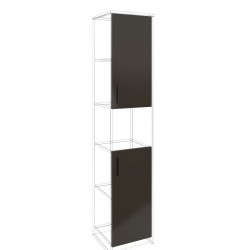 Врата RFG RV3 Chicago S3, 380 х 18 х 760 mm, ПДЧ 18 mm, тъмносива, 2 броя в комплект - Rfg