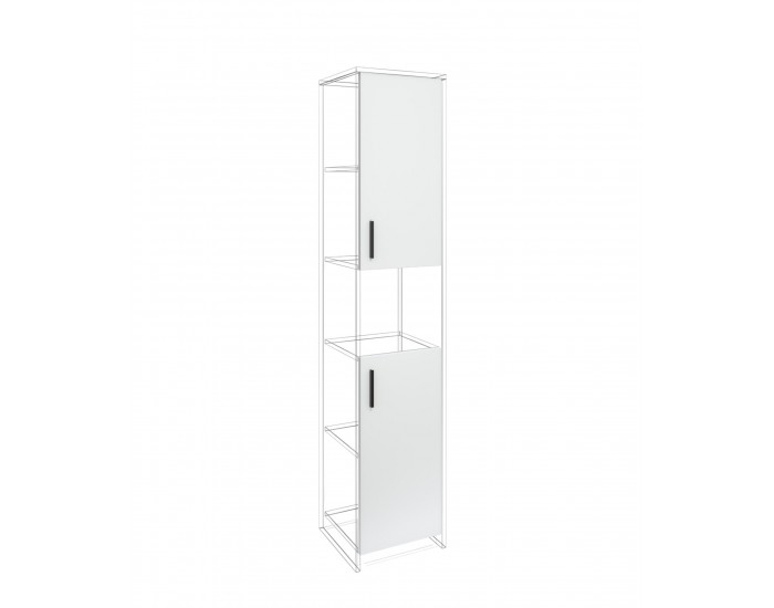 Врата RFG RV3 Monaco S3, 380 х 18 х 760 mm, ПДЧ 18 mm, 2 броя в комплект, бял