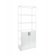 Врата RFG RV3 Monaco S3, 380 х 18 х 760 mm, ПДЧ 18 mm, 2 броя в комплект, бял