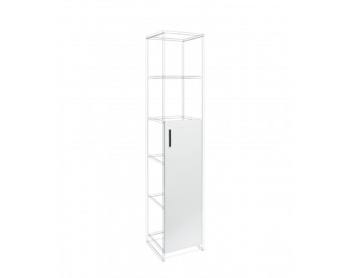 Врата RFG RV9 Monaco, 380 х 18 х 1100 mm, ПДЧ 18 mm, бяла