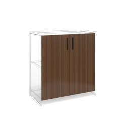 Врата RFG RV3 Elmaz S4, 380 х 18 х 760 mm, ПДЧ 18 mm, 2 броя в комплект, австралийски дъб - Rfg