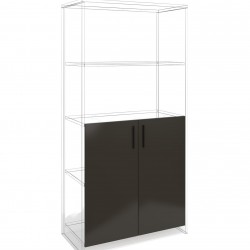 Врата RFG RV3 Chicago S5, 380 х 18 х 760 mm, ПДЧ 18 mm, тъмносива, 2 броя в комплект - Rfg