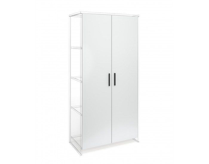 Врата RFG RV2 Monaco, 380 х 18 х 1540 mm, ПДЧ 18 mm, 2 броя в комплект, бяла