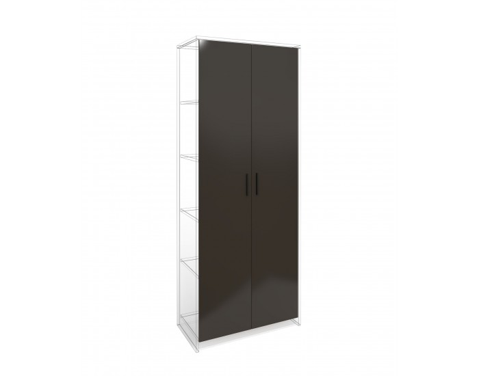Врата RFG RV1 Milano, 380 х 18 х 1920 mm, ПДЧ 18 mm, 2 броя в комплект, тъмносива
