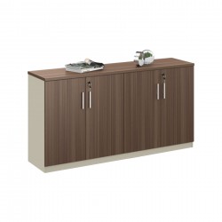 Шкаф RFG Lisabon, 1600 х 400 х 840 mm, ПДЧ, тъмен дъб и сиво - Rfg