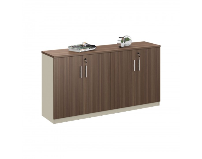 Шкаф RFG Lisabon, 1600 х 400 х 840 mm, ПДЧ, тъмен дъб и сиво
