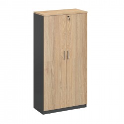 Шкаф RFG Monaco, 800 x 400 x 1600 mm, ПДЧ, бряст и черно - Rfg