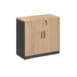 Шкаф RFG Monaco, 800 x 400 x 740 mm, ПДЧ, бряст и черно - Rfg