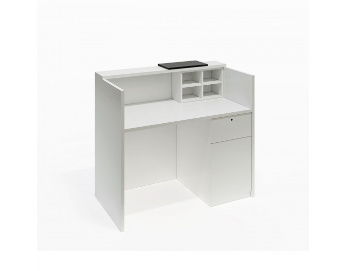 Рецепция RFG Ravena, 1200 х 632 х 1066 mm, ПДЧ, бяло-черна