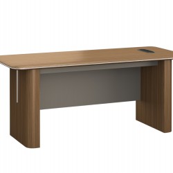 Заседателна маса RFG Parma, 2000 х 1000 х 750 mm, ПДЧ 50 mm, орех и перлен графит - Rfg