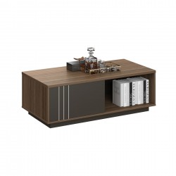 Ниска маса RFG Chicago, 1200 х 600 х 420 mm, правоъгълен плот, ПДЧ 25 mm, дъб Рейн и тъмносиво - Rfg