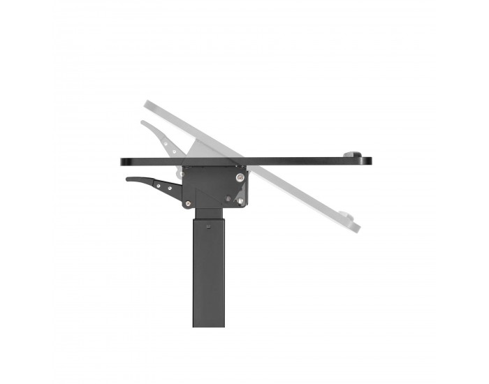 Маса RFG Active, с регулируема височина, 600 х 520 х 758-1128 mm, правоъгълен плот, черна