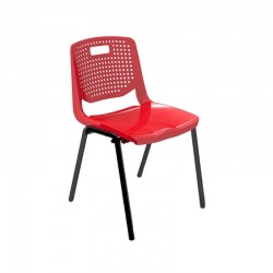 Ученически стол RFG Stilo, от V до VIII клас, 380 х 350 х 430 mm, полипропилен, червен - Rfg