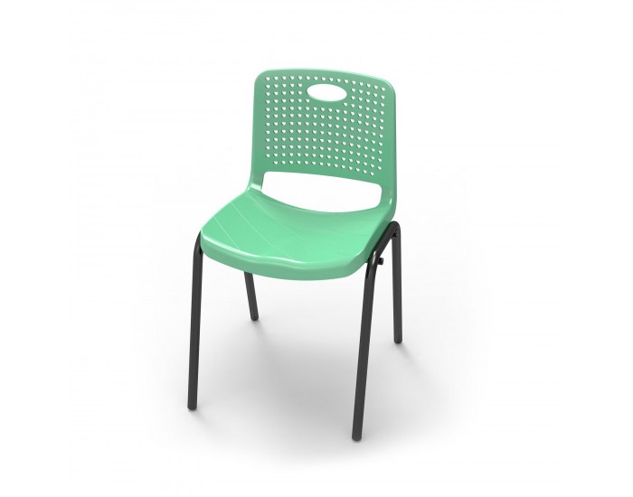 Ученически стол RFG Stilo, от V до VIII клас, 380 х 350 х 430 mm, полипропилен, зелен