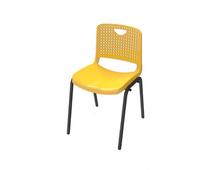 Ученически стол RFG Stilo, от VIII до XII клас, 430 х 425 х 460 mm, полипропилен, жълт