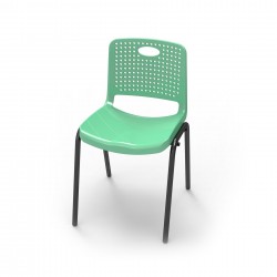 Ученически стол RFG Stilo, от VIII до XII клас, 430 х 425 х 460 mm, полипропилен, зелен - Rfg