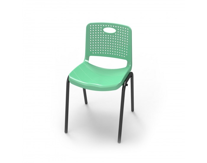 Ученически стол RFG Stilo, от VIII до XII клас, 430 х 425 х 460 mm, полипропилен, зелен