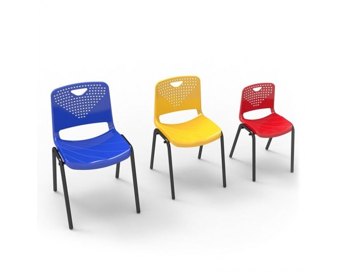 Ученически стол RFG Stilo, от VIII до XII клас, 430 х 425 х 460 mm, полипропилен, зелен