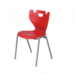 Ученически стол RFG Cute, от VIII до XII клас, 430 х 425 х 460 mm, полипропилен, червен - Rfg