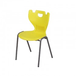 Ученически стол RFG Cute, от VIII до XII клас, 430 х 425 х 460 mm, полипропилен, жълт - Rfg
