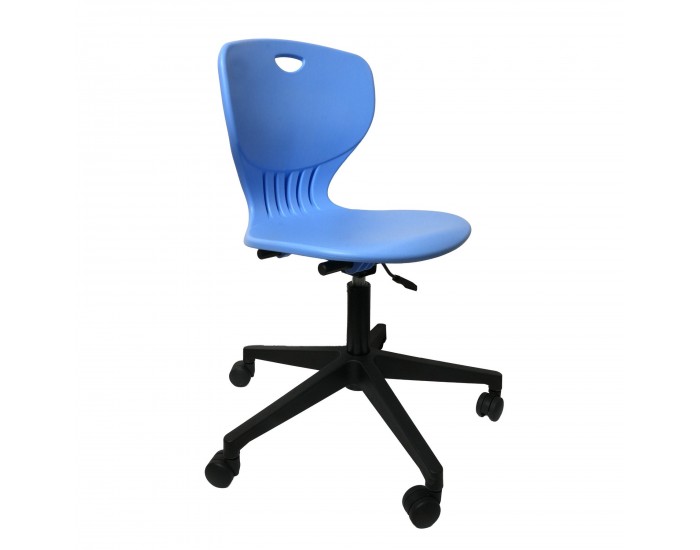 Ученически стол RFG Maxima Move Black, полипропилен, до 120 kg, син, 2 броя в комплект